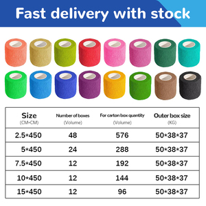 <span class=keywords><strong>Bande</strong></span> de <span class=keywords><strong>contention</strong></span> auto-adhésive sans latex Xingda, <span class=keywords><strong>bande</strong></span> élastique cohésive pour applications médicales, sportives et vétérinaires - Product Image 6