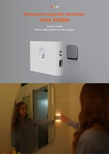 Vente en gros de lampes de nuit à détecteur de mouvement magnétique rechargeables, allumées de la nuit à l'aube, pour couloir, cuisine, chambre d'enfants, LED - Product Image 2