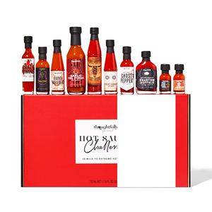 Coffret Cadeau Personnalisé <span class=keywords><strong>D</strong></span>éfi Sauce Piquante – Pack Variété de 10 Saveurs Sélectionnées (Gamme Scoville) avec Boîte Cadeau Premium - Product Image 2