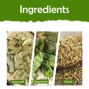 OEM Thé biologique Thé à mouvement lisse <span class=keywords><strong>Feuille</strong></span> <span class=keywords><strong>de</strong></span> séné Tisane nettoyante pour le corps à la menthe poivrée - Product Image 4