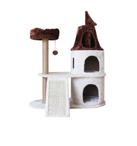2024 Modern <span class=keywords><strong>Cat</strong></span> Tree Condo Plataforma Sisal Rascador Hamaca de felpa Nuevo diseño Torre de gato Hecho Durable PET Proveedor directo - Product Image 1