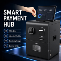 Kiosque automatique de recyclage de billets 10.1 pouces avec accepteur de billets et de pièces, distributeur de billets, machine de dépôt d'espèces et échangeur de pièces pour paris