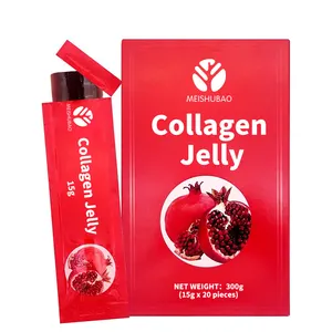 Gelatina di collagene di melograno all'ingrosso gelatina di Konjac bastoncini di gelatina di collagene sbiancante per la pelle
