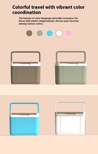 Kotak pendingin kayu padat terisolasi 14L tutup cetak kesejahteraan perusahaan luar ruangan mobil bagasi penyimpanan makanan untuk Festival Musim Semi didinginkan - Product Image 4