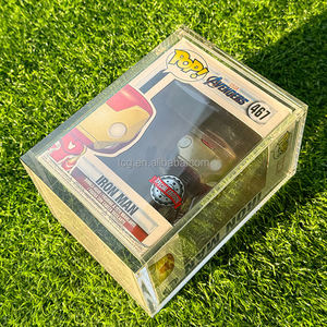 TCG sarung pelindung akrilik Funko Pop amerika Captain Iron Man Thanos <span class=keywords><strong>Model</strong></span> tokoh Funkos Pop - Product Image 5