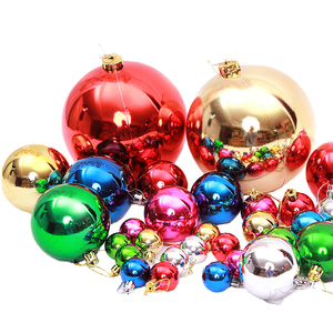 Boule de Noël miniature en plastique de haute qualité, ornement suspendu pour arbre, impression UV, 3 couleurs, pour festivals, mariages, fêtes - Product Image 4