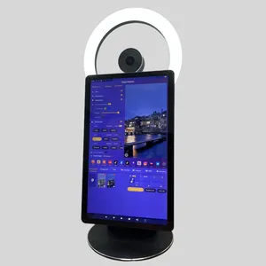 Prix bon marché 15.6 pouces écran tactile de bureau tout en un avec caméra équipement de diffusion en direct équipement de diffusion en direct sur Facebook