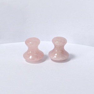 กัวซาหยกโรสควอตซ์รูปเห็ด 100% จากธรรมชาติ ลดบวม สำหรับใบหน้า - Product Image 4