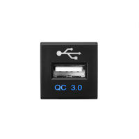 Adaptateur de chargeur de voiture USB TOYOTA Square Type QC3.0 pour nouvelle Toyota Camry 2018 Rav4 Land cruiser Prado