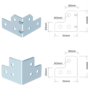 Đồ nội thất hoặc hộp công cụ buộc kết nối góc bên phải khung kết nối khác nhau kệ 6 lỗ niềng răng góc bên phải kết nối - Product Image 6