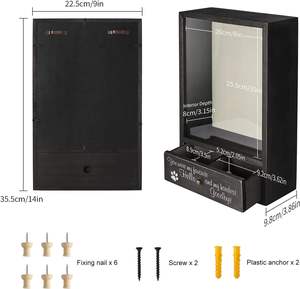 Cofanetto commemorativo per gatti e urna per ceneri di cani, regalo di commovimento per animali domestici, i migliori amici non più d'oltre confine, in offerta speciale - Product Image 2