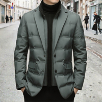 Veste imperméable et respirante pour homme de qualité supérieure, nouvelle arrivée 2023, style décontracté chic, col classique, 90% duvet d'oie et de canard, garde au chaud