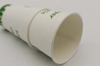 Lido Wholesale Custom Printed logo 8oz Plastic Free Biodegradable Disposable Paper Cup