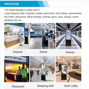 Chxs tầng đứng LCD kỹ thuật số biển 43 55 65 inch dọc Áp phích quảng cáo cảm ứng thông minh tương tác Màn hình hiển thị Totem - Product Image 2