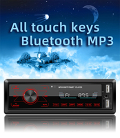 Lecteur multimédia de voiture 1DIN M10 avec récepteur radio MP3 AUX-in Unité principale Affichage LCD Connexion USB Bandes d'ondes FM AM