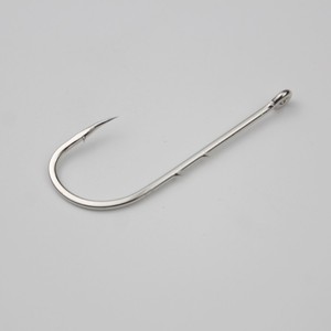 50 Uds. Gancho de Pesca de Mar de moda con púas de doble espalda, mango largo a granel, bucle de púas de acero de alto carbono, lubina de boca torcida - Product Image 3