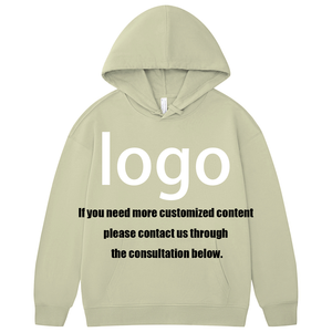 Felpa con Cappuccio Minimalista di Alta Qualità in Cotone French Terry, Essenziale per Donna, Pesante, Personalizzabile Unisex per <span class=keywords><strong>Uomo</strong></span> - Product Image 2