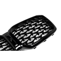 Pour BMW X3 G01 LCI 2022-2024 X4 G02 LCI 2022-2025 Grille de calandre avant style diamant noir brillant ABS