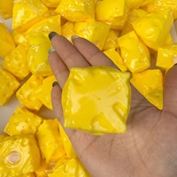 Simulasi Keju Renyah Keju Persegi Segitiga Mini Keju Murni Buatan Tangan Bola Kenyal Mainan Penghilang Stres