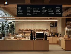Mostrador de Café de Madera Hecho a Mano y Vitrina Personalizada para Cafetería, Diseño de Interiores de Cafetería - Product Image 4