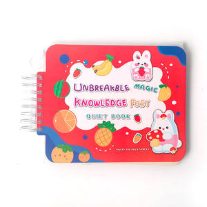 Livre d'éveil personnalisé pour enfants Montessori activité éducative apprentissage bébé livres silencieux pour enfants impression en <span class=keywords><strong>langue</strong></span> <span class=keywords><strong>anglaise</strong></span> - Product Image 1