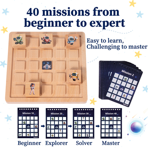 <span class=keywords><strong>Jeu</strong></span> de logique spatiale de sauvetage d'astronaute pour enfants 8+ - Jouet STEM, robot coulissant, casse-tête, <span class=keywords><strong>jeu</strong></span> de stratégie réflexion rétroactive - Product Image 3