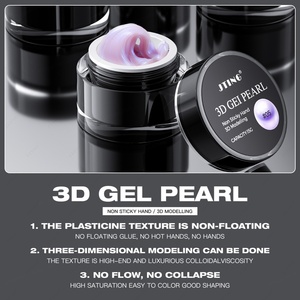 JTING Nouveau Gel 3D Perlé Non Collant 6 Couleurs Populaire pour Modélisation Manuelle OEM/ODM Conception Gratuite Fournitures en Gros pour Nail Art - Product Image 3