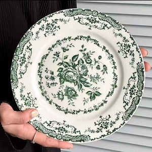 French Retro Rose Flower <b>Ceramic</b> <b>Plate</b>-Pure White Western Dinner Afternoon Tea Snack <b>Plate</b> for Weddings Parties Dessert <b>Plate</b> - Product Image 5