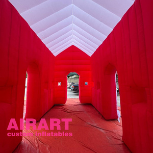 <span class=keywords><strong>Tente</strong></span> de kiosque rouge d'événement de Noël gonflable de style classique, stand de festival de Noël gonflable pour le décor du nouvel an 2025 - Product Image 6