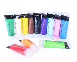 2021 alla moda 12 <span class=keywords><strong>colori</strong></span> più <span class=keywords><strong>colori</strong></span> non-tossico morbido tubo di plastica di imballaggio acrilico set di vernice artista studenti vernice - Product Image 3