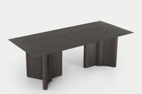 Ensemble de table à manger rectangulaire de style Wabi-Sabi Post-Modern Hotel Club Villa 4 chaises pliantes en bois pour salle de réunion ou l'heure du thé