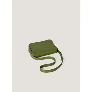 Wholesale New Pu Leather Handbag Niche Hem Design Saddle Bag Solid Color Personalized Bag