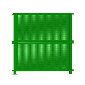 Grillage perforé en tôle d'acier galvanisé pour clôture de chantier - Product Image 1