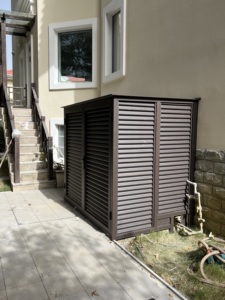 Abri de rangement multifonctionnel en alliage d'aluminium thermolaqué, résistant aux intempéries, au soleil, écologique, durable et robuste - Product Image 3