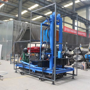 자동 전기 유압 130M 시추공 드릴링 리그 물 우물 드릴링 머신 10-35MM 용량 유압 펌프 코어 모터 - Product Image 1