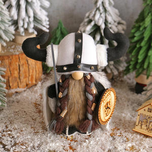 Viking Nain Poupée <span class=keywords><strong>Pirate</strong></span> Rudolf Figurine Décorative Viking Poupée Sans Visage En Peluche Poupée Ornement De Noël Figurine & Jouets - Product Image 3