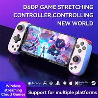 Manette de jeu extensible avec joystick à effet Hall et bouton tactile, légère, vente en gros d'usine, logo personnalisé OEM, Joypad