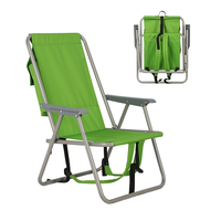 Chaise de plage pliable en acier inoxydable Kejie, design moderne, pour le camping et la pêche, avec sac de rangement