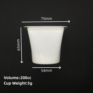 Gobelet à glace Sulide personnalisé de <span class=keywords><strong>7</strong></span> oz, jetable, pour emporter, dessert, yaourt, glace, gobelet en plastique avec couvercles - Product Image 2