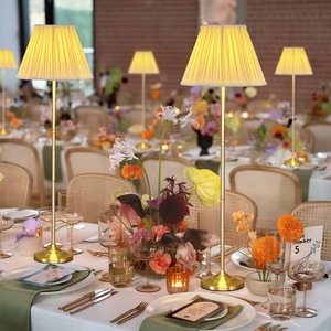 27 Inches Adjustable Height European Style Cordless Rechargeable <strong>Table</strong> <strong>Lamp</strong> Waterproof IP54 for Restaurants Decorative <strong>Light</strong> - Product Image 1