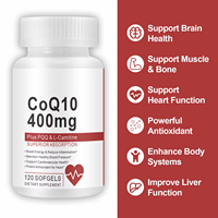 VitaHall Prix de gros 400MG Coenzyme Q10 Complément alimentaire pour adultes Capsules de qualité alimentaire pour la santé du cœur et du cerveau