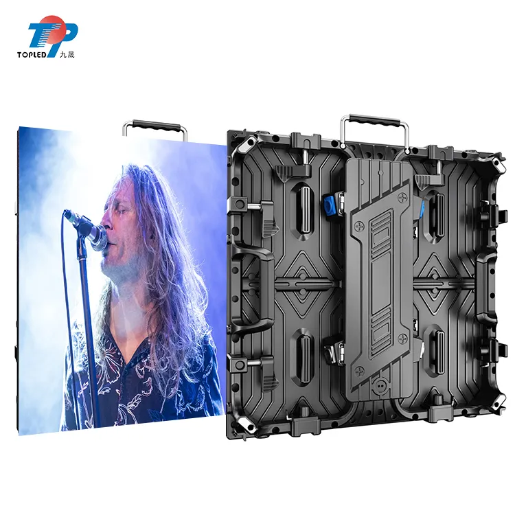 TOPLED hd led 3m*2m free japanese sexy p4.81 curve stage backdrop indoor outdoor panel easy set up video wall rental
