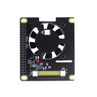 Carte d'extension de ventilateur de refroidissement pour Raspberry Pi 5/4B/3B+ avec lumière RGB et module de ventilateur intelligent à contrôle de température