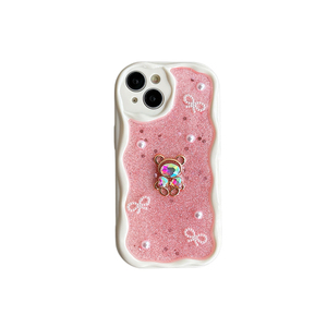 Funda <span class=keywords><strong>para</strong></span> Teléfono con Lazo de Lentejuelas, Brillantina y Pedrería <span class=keywords><strong>para</strong></span> <span class=keywords><strong>iPhone</strong></span> 17 Pro Max 15 <span class=keywords><strong>Plus</strong></span> 14 13 12 11 16 - Product Image 6