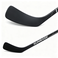 Palo de hockey sobre hielo de fibra de carbono al 10%, juvenil, 370g, duradero, de fibra de vidrio compuesta, con logo personalizado