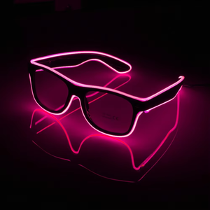 Gafas LED de Neón al por Mayor, Gafas Cuadradas con Cable EL Luminoso para Fiestas y Eventos Nocturnos - Product Image 4