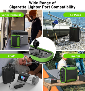 Không thấm nước DC Battery Charger 12V/24V <span class=keywords><strong>Power</strong></span> <span class=keywords><strong>pack</strong></span> với thuốc lá ổ cắm cho cắm trại Cooler Type-C 100 wát công suất cao - Product Image 3