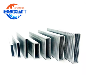 Agrafes de meubles en acier lisse de type U Nail Factory Série 100 10050, galvanisées, classe 4, 16GA, tête plate pour la construction - Product Image 1