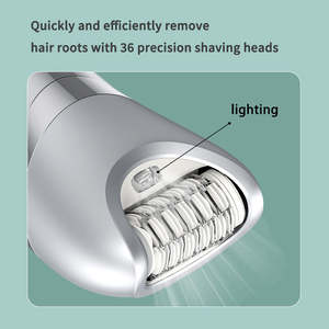 Lanumi 727 7 in 1 Kit di Epilazione per <span class=keywords><strong>Donne</strong></span>, Epilatore Lavabile per Corpo, Viso e Zona Bikini, Rasoio per Uso Domestico - Product Image 4