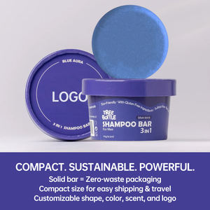 Barre de <span class=keywords><strong>shampoing</strong></span> anti-pelliculaire hydratante 3 en 1 personnalisée OEM, adaptée aux végétaliens, taille de voyage, shampooing de soin pour les cheveux des hommes, <span class=keywords><strong>barbe</strong></span> et corps - Product Image 5